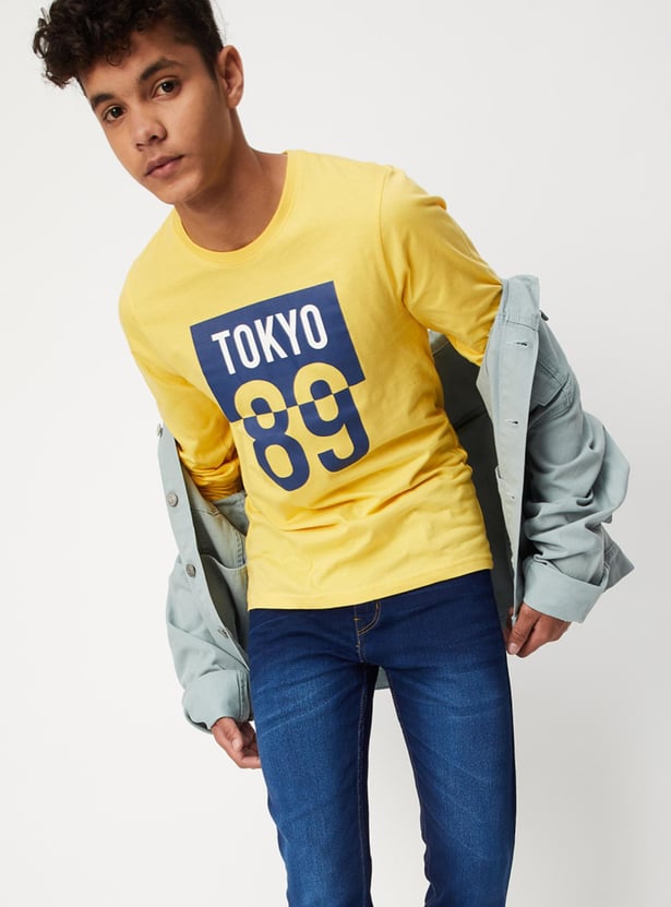 Boys Graphic Printed Long Sleeve T-shirt