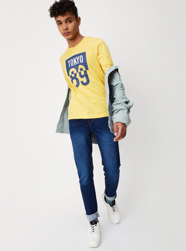 Boys Graphic Printed Long Sleeve T-shirt