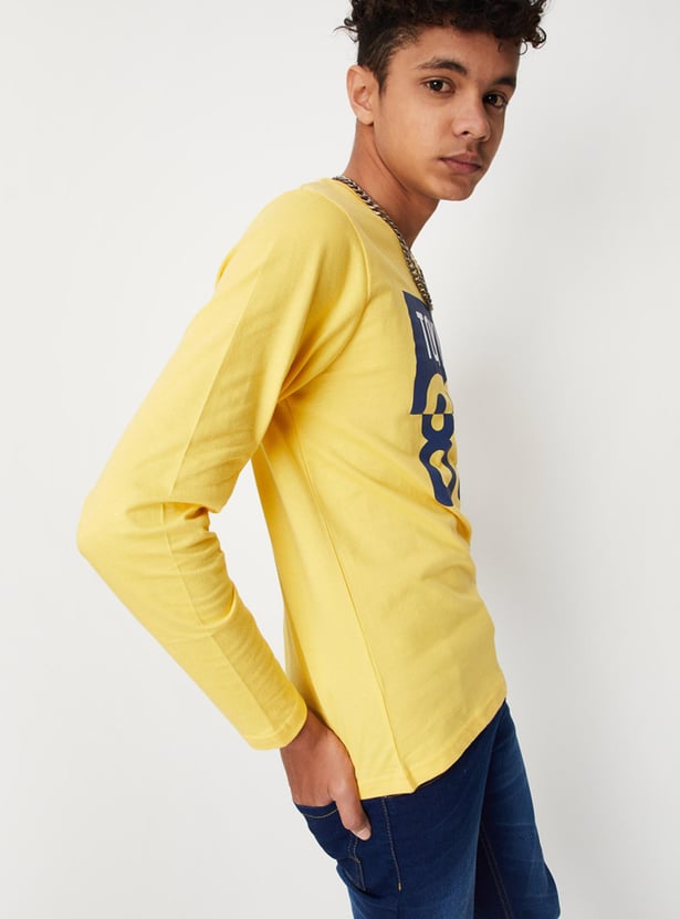 Boys Graphic Printed Long Sleeve T-shirt