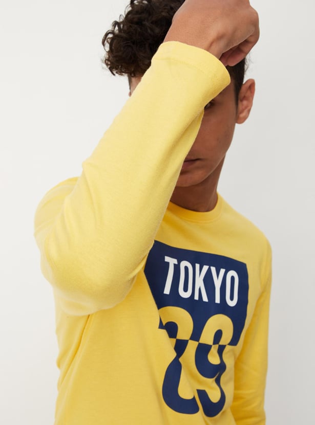 Boys Graphic Printed Long Sleeve T-shirt