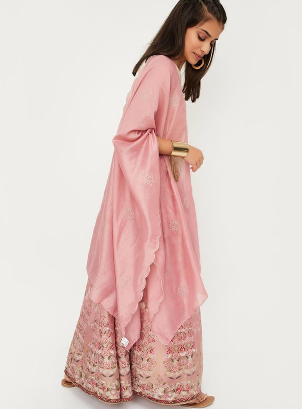 Girls Embriodered Lehenga Set with Dupatta