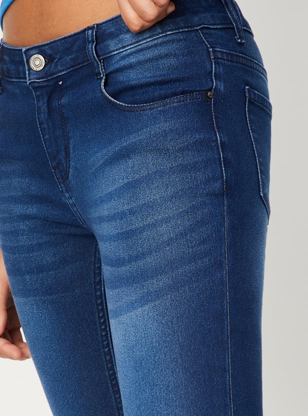 Women Washed Skinny Fit Jeans