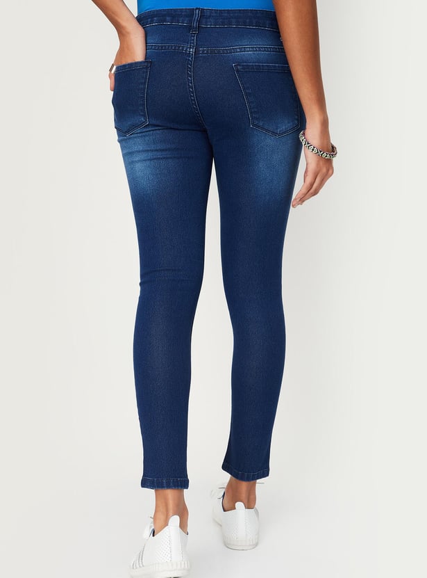Women Washed Skinny Fit Jeans