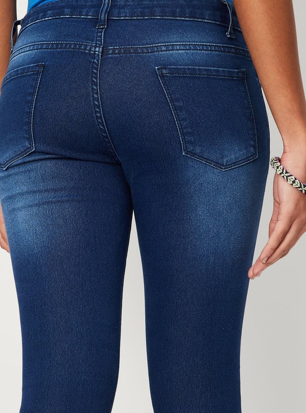 Women Washed Skinny Fit Jeans