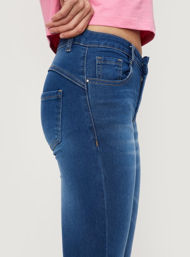 Women Washed Skinny Fit Jeans