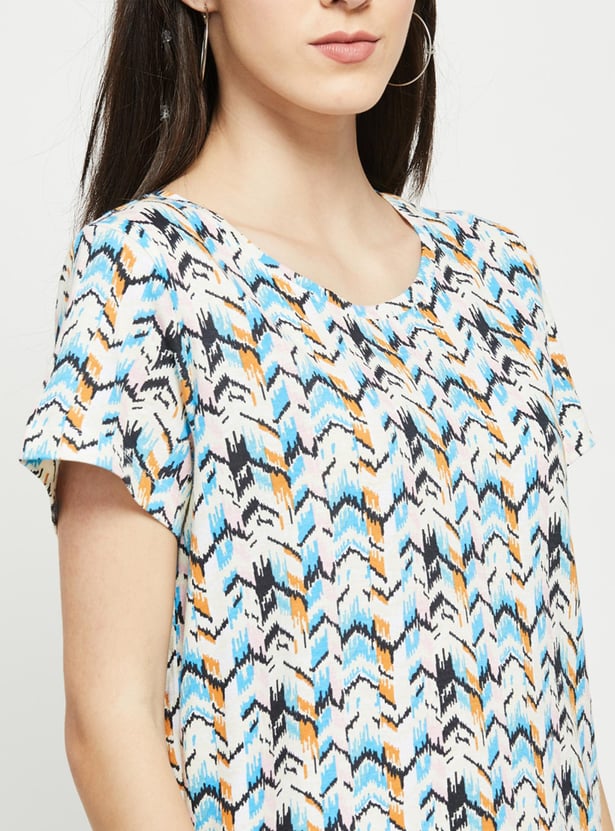 Women Assorted Round Neck T-shirt - Set of 2