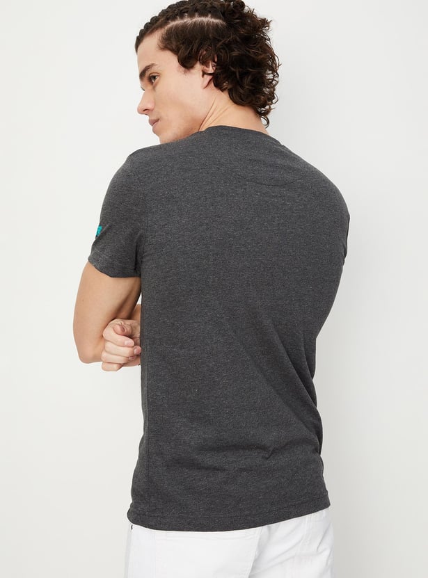 Men Justice League Print Ultra Slim Fit T-shirt