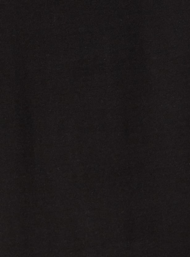 Men Mickey Printed Crew Neck T-shirt