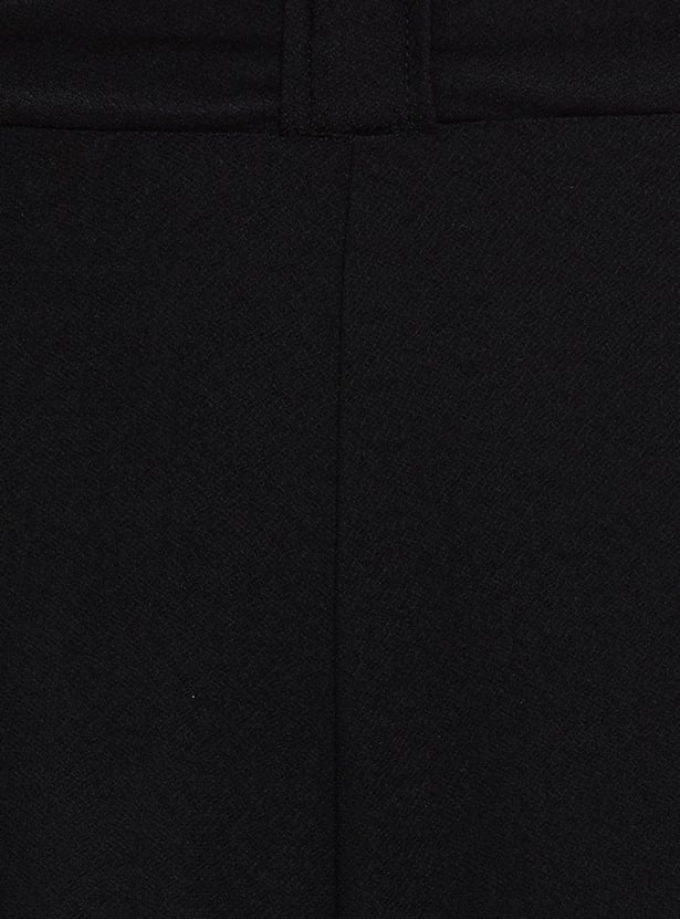 Women Solid Full-Length Relaxed Fit Straight Pant