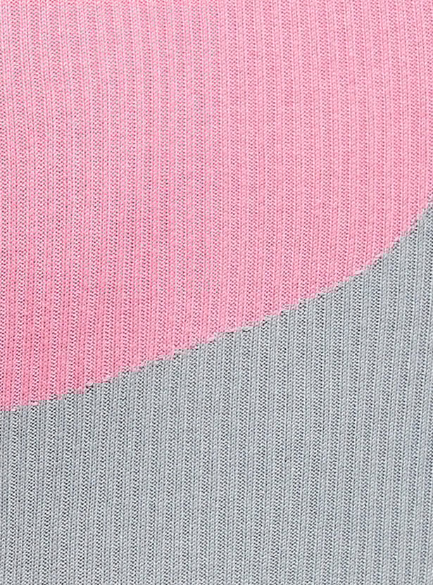 Women Colorblocked Knit Top