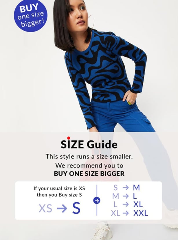 Lyocell Blend Jacquard Women Knit Top With Detachable Knit Flowers