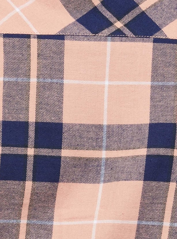 Women Checked Full Sleeves Regular Fit Casual Shirt