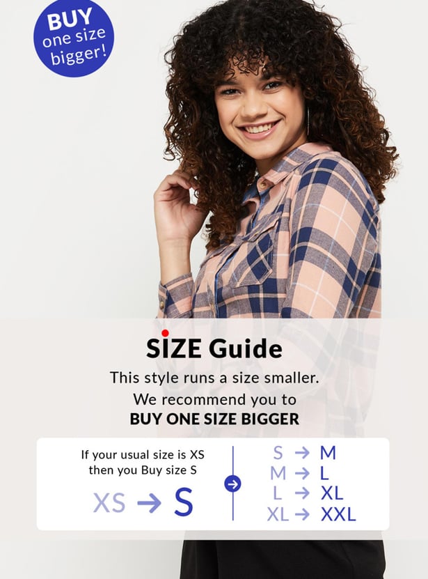 Women Checked Full Sleeves Regular Fit Casual Shirt