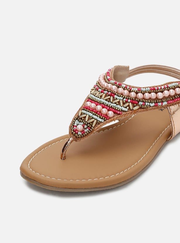 Girls Embellished Slingback Sandals