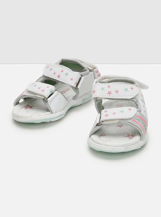 Girls Star Printed Floaters with Velcro Straps