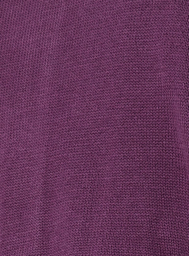 Women Floral Embroidered Buttoned Cardigan