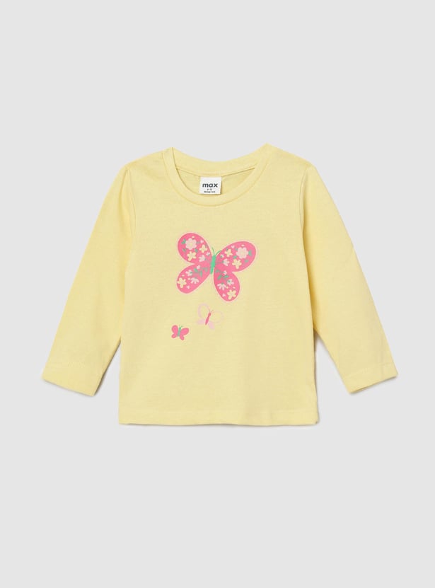 Girls Printed T-shirt with Pants