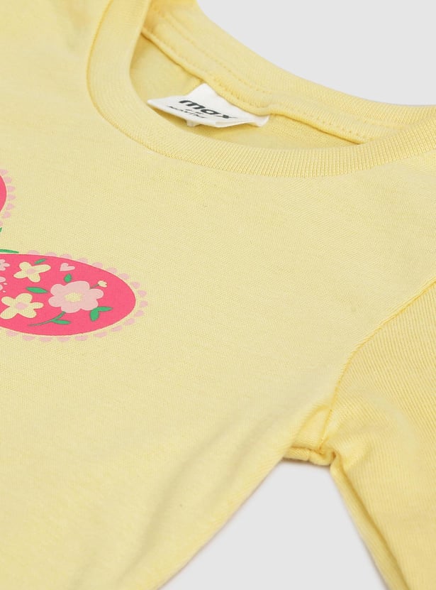 Girls Printed T-shirt with Pants