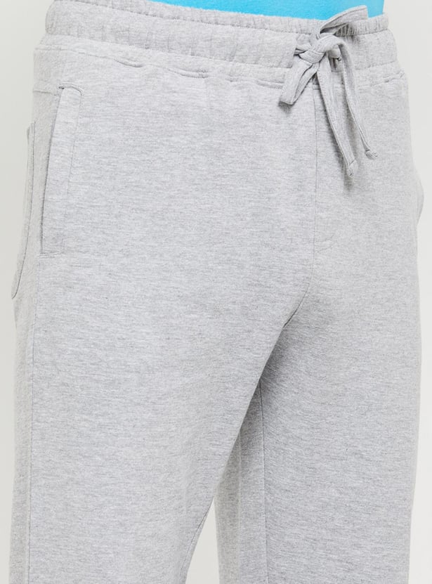 Boys Typographic Printed Drawstring Waist Track Pants