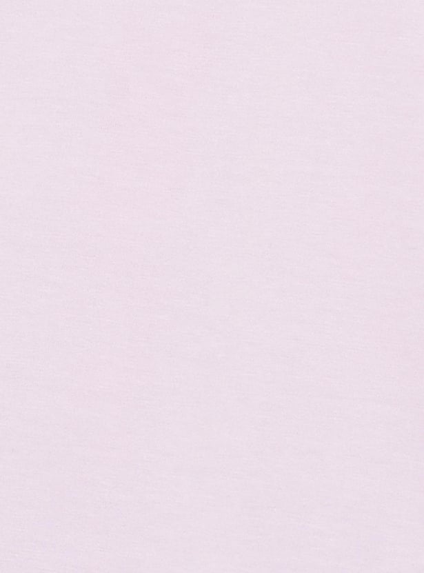 Girls Printed Round Neck Regular Fit T-shirt