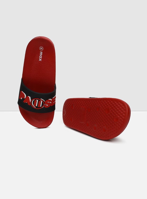 Buy Boys Colourblock Slip-On Sliders Online at just