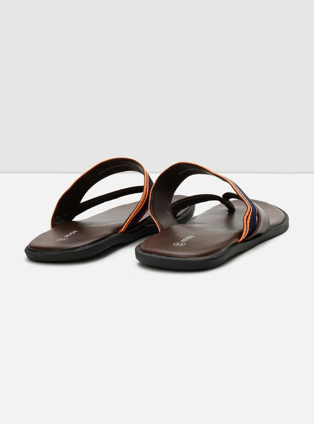 Men V-Strap Cushioned Durable Slip-On Sandals