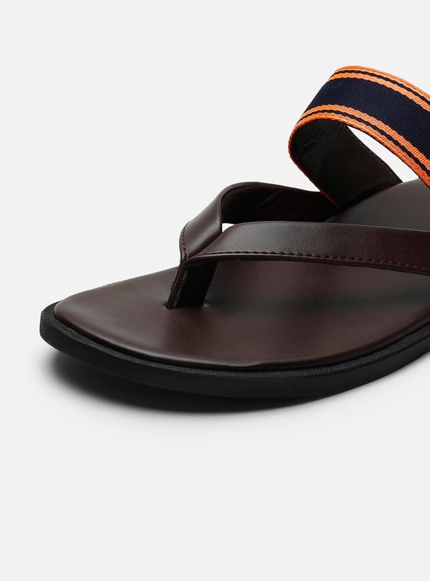 Men V-Strap Cushioned Durable Slip-On Sandals
