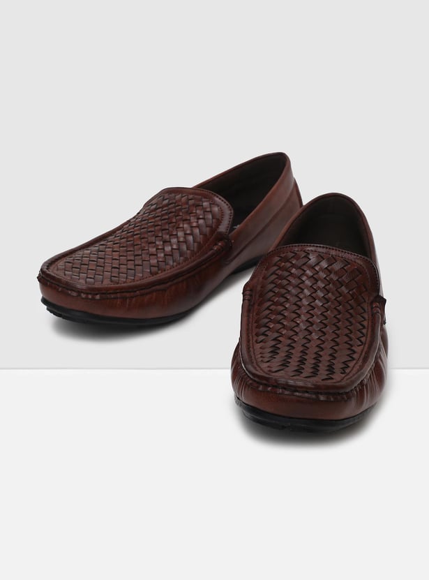 Men Woven Casual Loafers