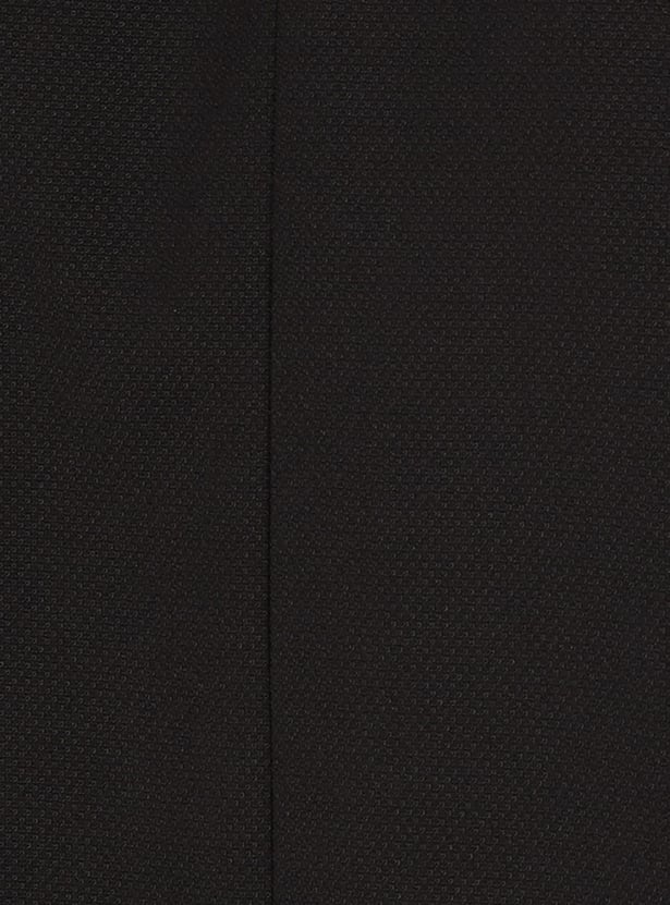 Men Solid Band Collar Blazer