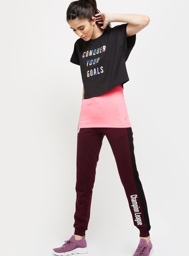 Women Typographic Print Layered T-Shirt