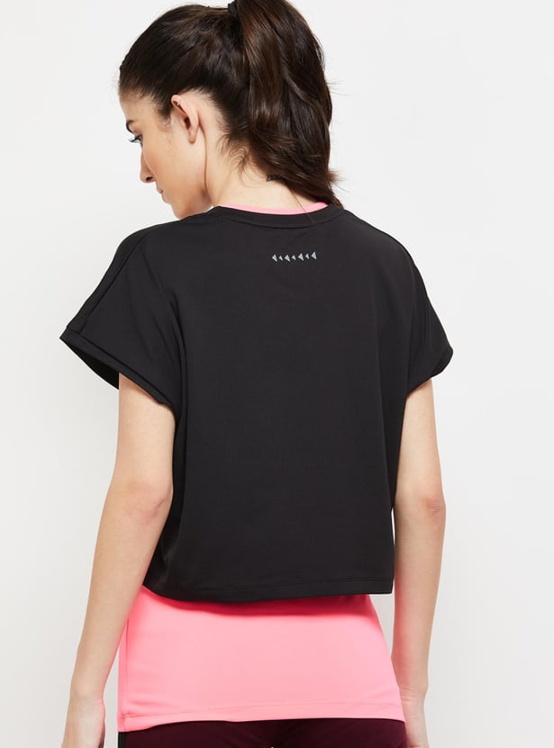 Women Typographic Print Layered T-Shirt