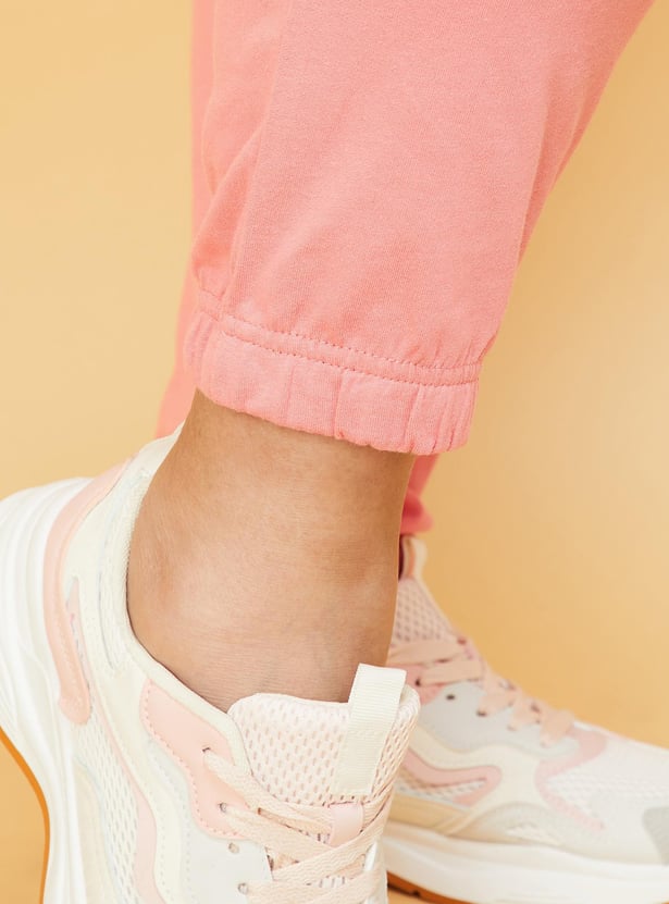 Women Solid Joggers with Cargo Pockets