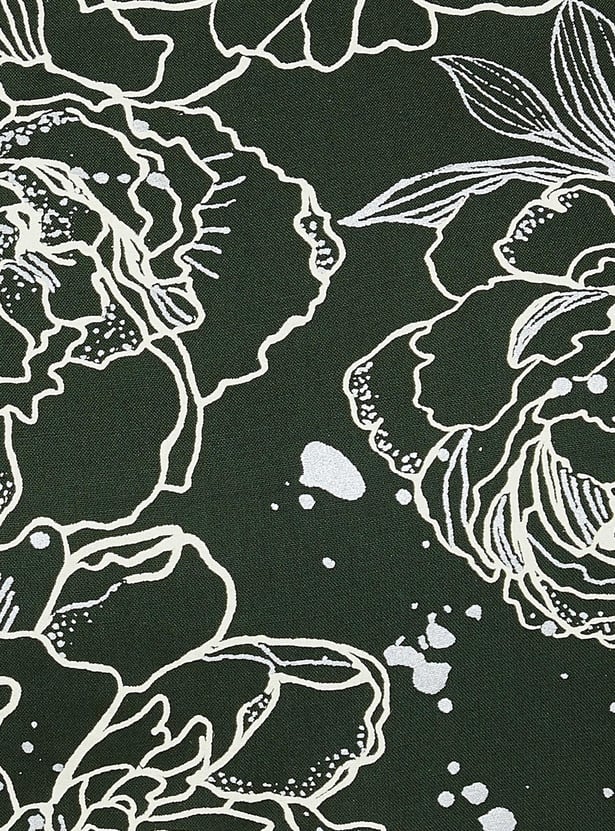 Women Printed Handkerchief Hem Dress