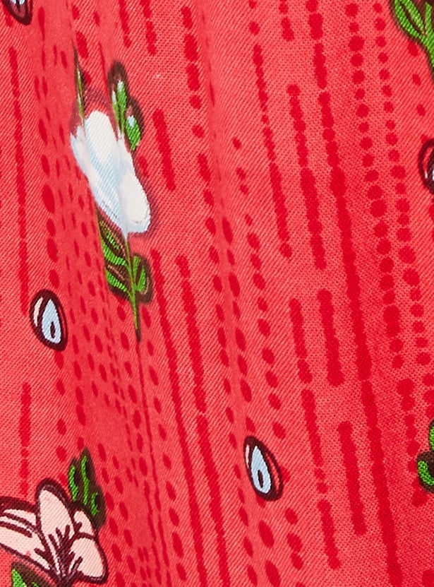 Women Printed Kurta Set with Straight Pants