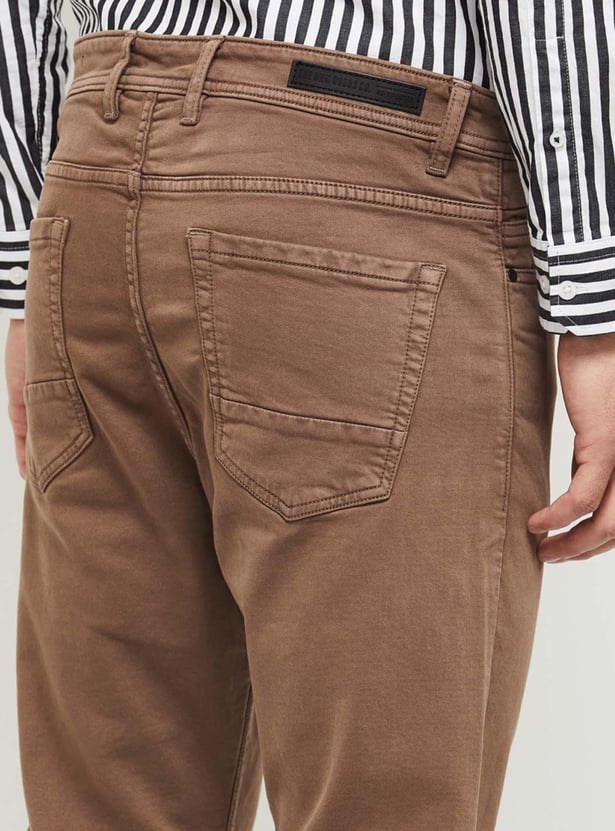 Men Coloured Carrot Fit Jeans