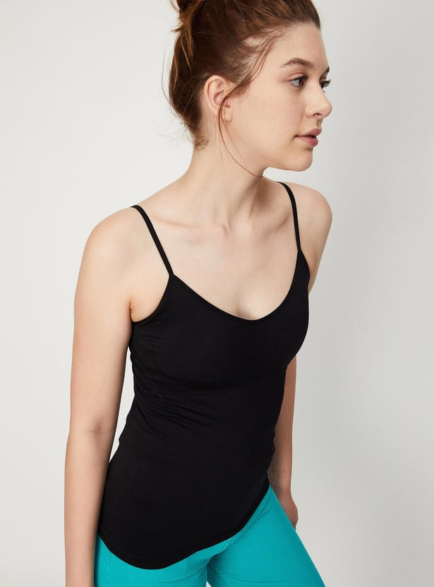 Women Solid Seamfree Padded Camisole