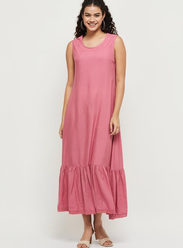 Women Floral Embroidered Layered Asymmetric Kurta
