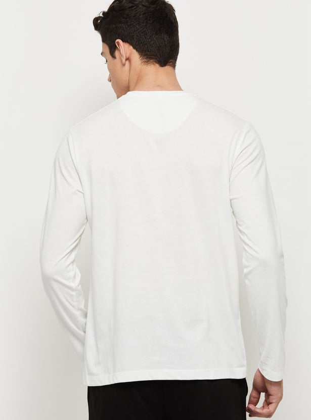 ベ*ル様 8 long sleeve t-shits white Buy Men Solid Full Sleeves Lounge T-shirt Online at just Rs. 599.0