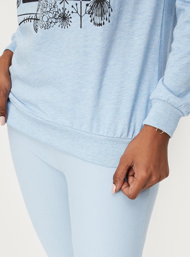 Women Floral Printed Long Sleeve T-shirt