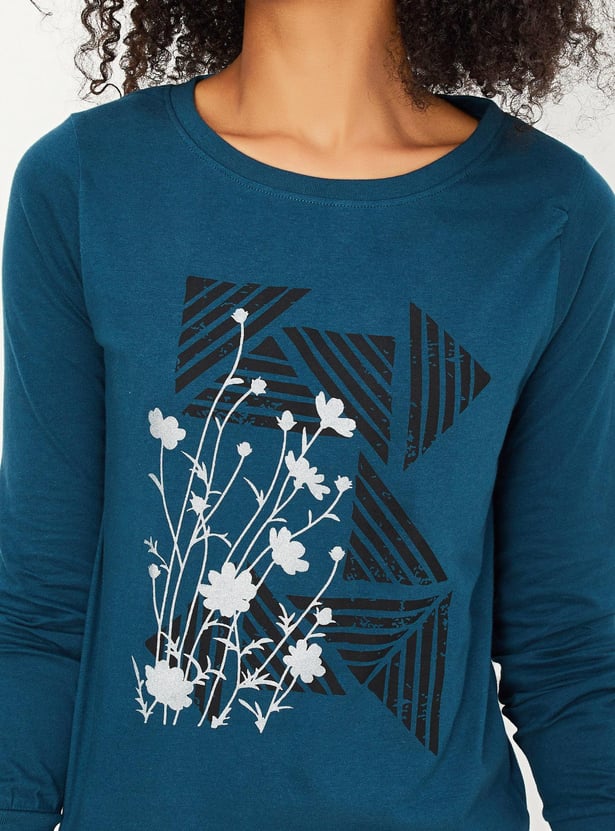 Women Floral Printed T-shirt