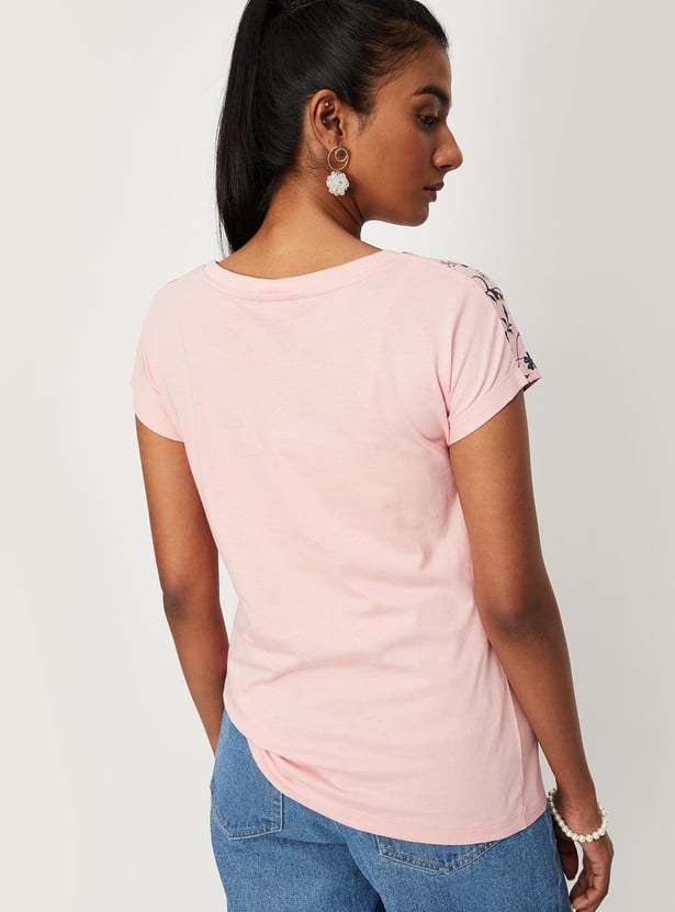 Women Graphic Round Neck T-shirt