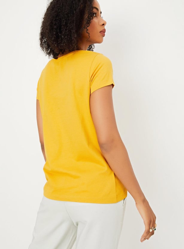 Women Printed Cotton T-shirt