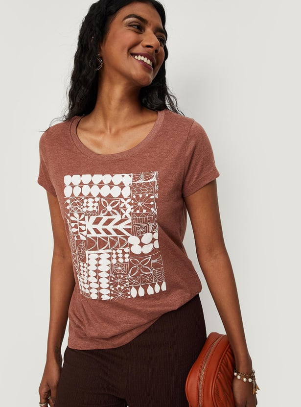 Women Graphic Round Neck T-shirt