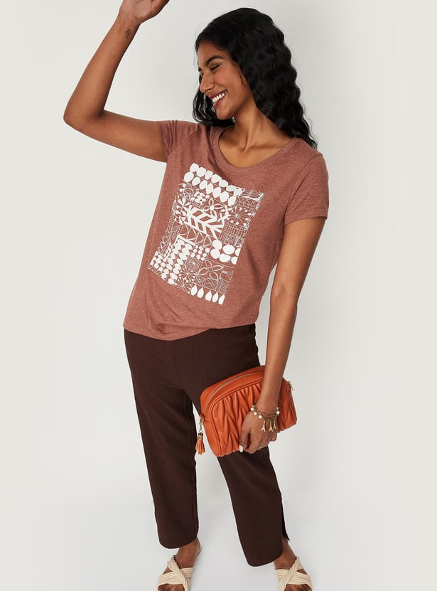 Women Graphic Round Neck T-shirt