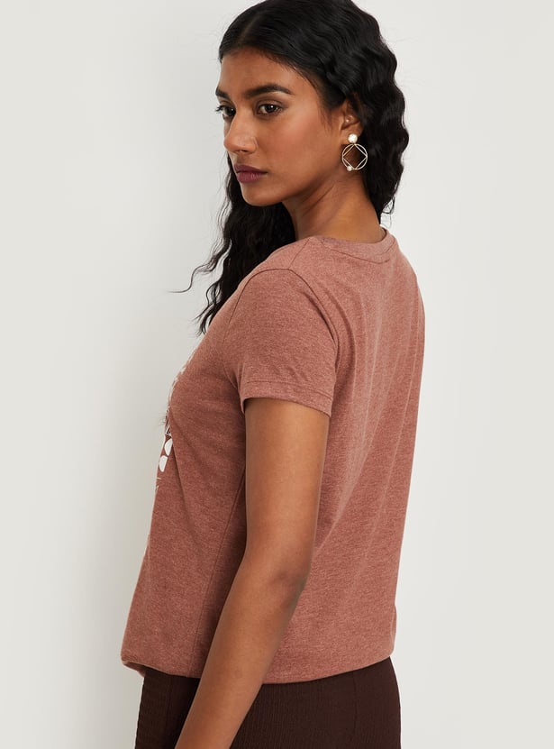 Women Graphic Round Neck T-shirt