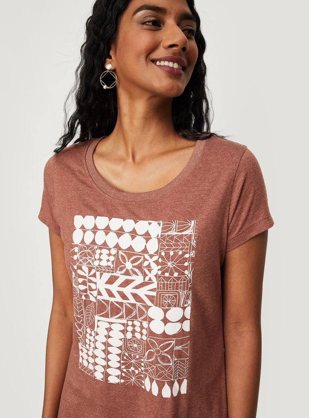 Women Graphic Round Neck T-shirt
