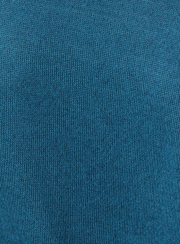 Women Textured Button-Detailed T-shirt
