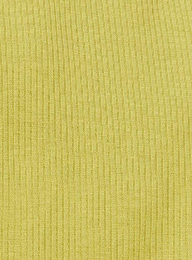 Women Rib Knit Henley T-shirt