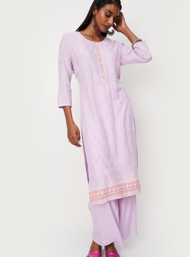 Women Printed Kurta with Palazzos