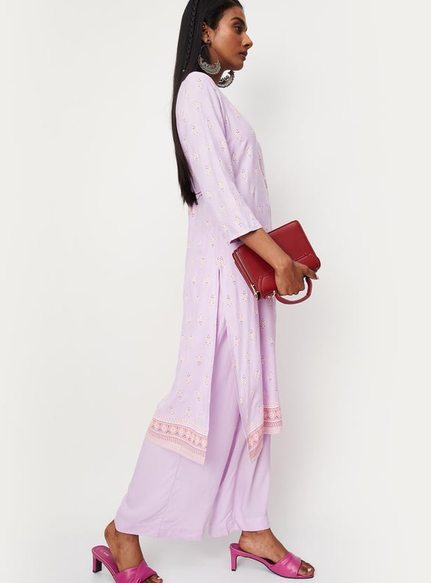 Women Printed Kurta with Palazzos